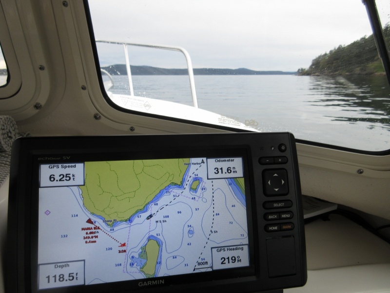 Showing the benefit of AIS connected to the chartplotter!
