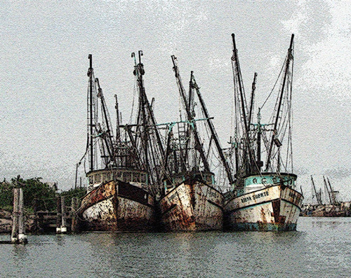 Shrimpboat basin, with effects