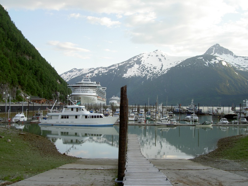 skagway small and large boat harbor