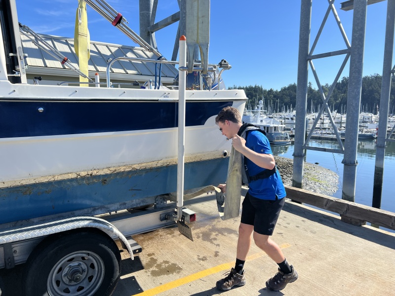 Slinging out at Cap Sante