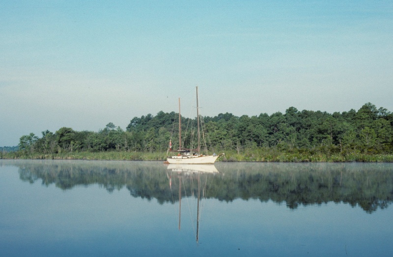 Sloop near West Neck Creek entrance-2