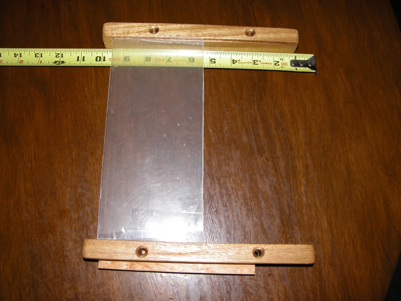 Small piece of wood under lower guide is a tempory spacer for these pixs. It represents the table support above the AC power panel which is also 3/4" thick.