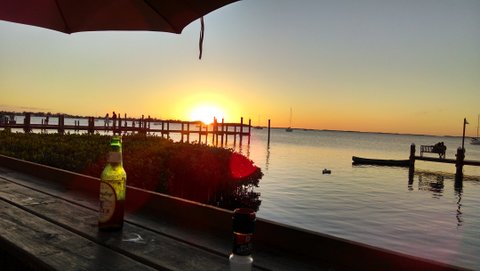 Snook's Bay side sunset