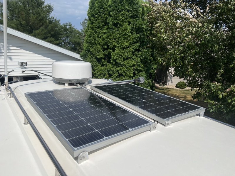 Solar panels installed