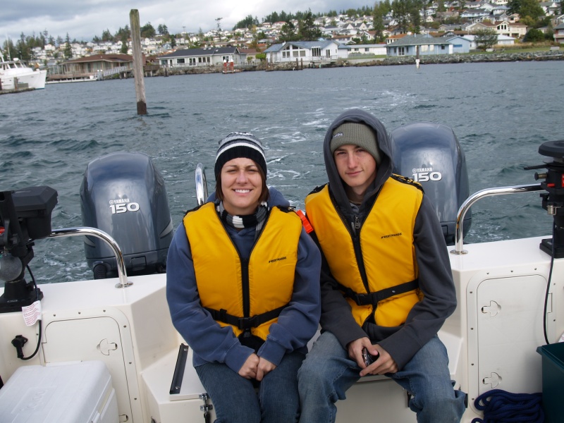 Son Todd & his girlfriend Stephanie on our way out of Skyline,