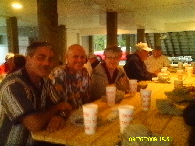 Sorry fuzzy.  Gene (local C-Dory dealer) and some C-Dory wannabees having fun Saturday night.