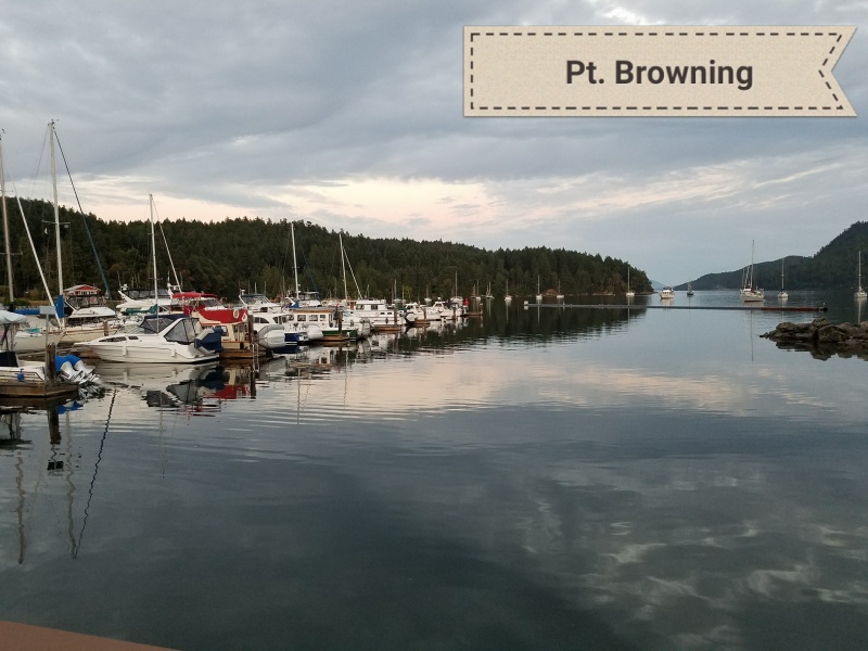 Spent a night at Pt. Browning, North Pender Island.