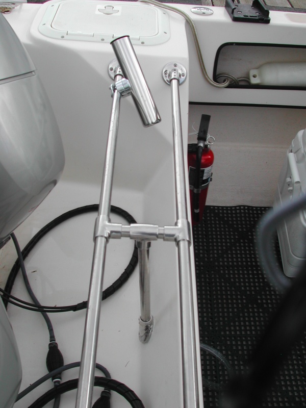 Stainless brace for Bait Table / Wet Bar on Liberty Call (1)