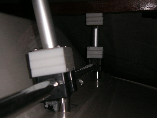 Starboard side kayak rack