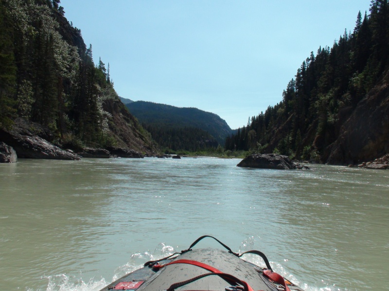 starting up the Llewellyn glacier River