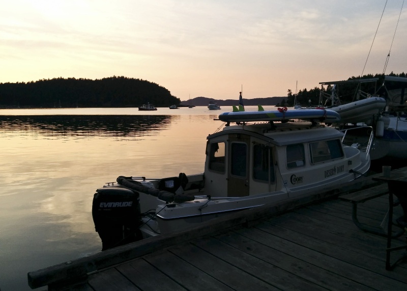 Stayed the night on the Prevost dock