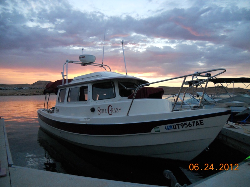 Still C-razy, relaxing in the evening at Lake Powell, 2012