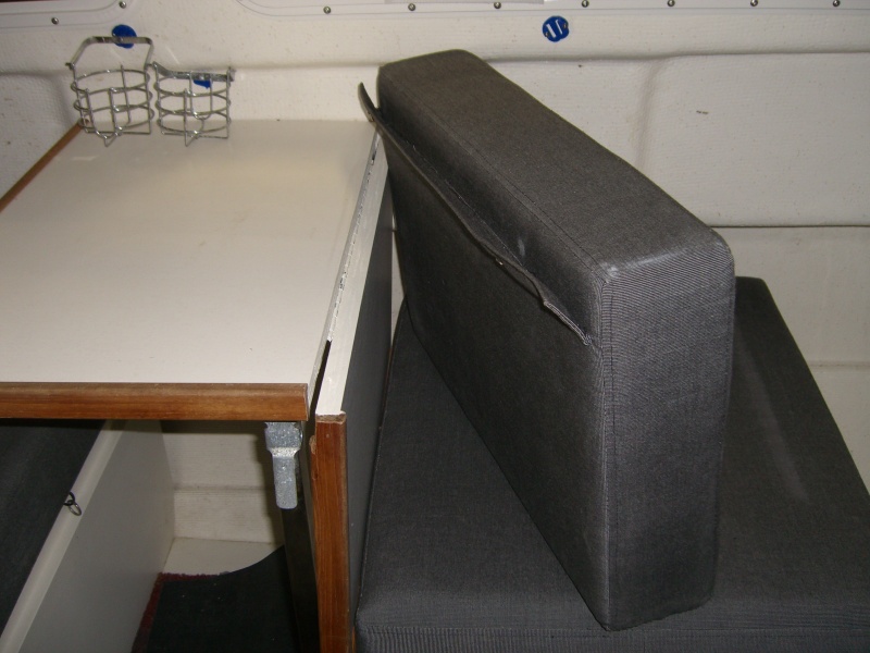 Still trying to figure how to attach the seat back to the drop leaf. Any ideas??
