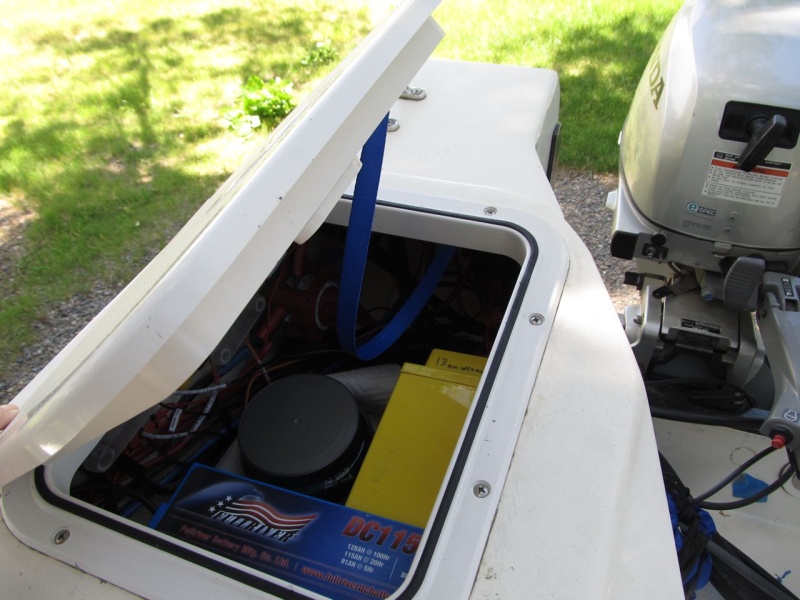 Strap was set up such that it would fall into the locker when closing the lid (vs. getting in the way of the closure).