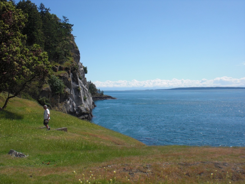 Stuart Island.  The rock face is known as "Lover's Leap".