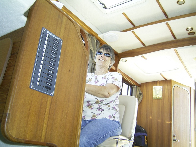 Sue at the helm