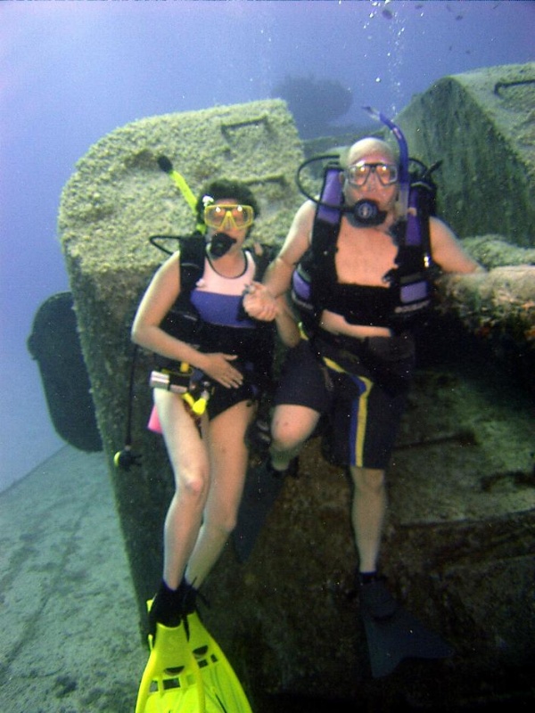Sunken Russian Destroyer on Cayman Brac.