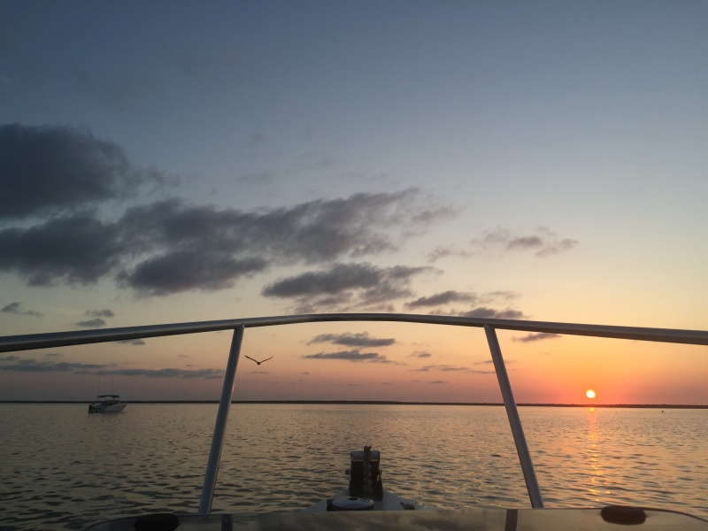 Sunrise after night at Marquesas