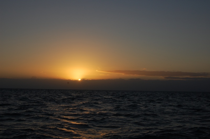Sunrise as we returned to Marathon after
being dismasted the nite before.