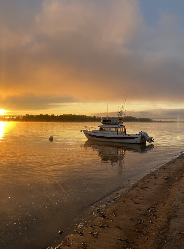 Sunrise at Sand Island