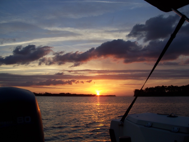 Sunset on ICW, Cedar Creek, mm 187