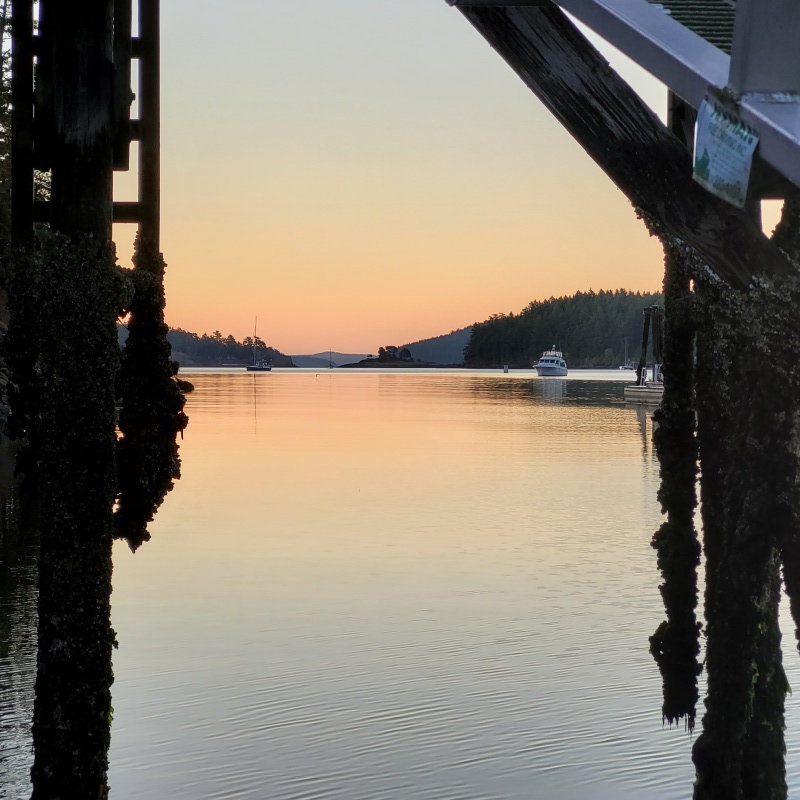 Sunset on Stewart Island Washington