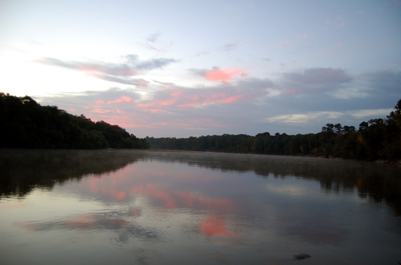 Sunset on the river