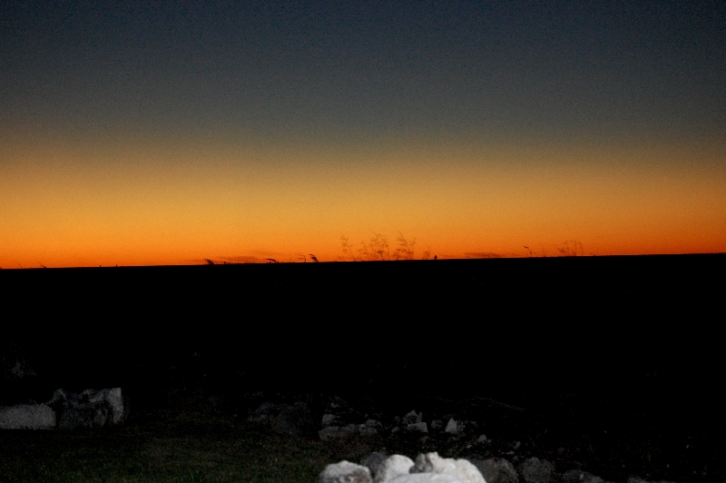Sunset over Lake O from Pahokee, Fl.