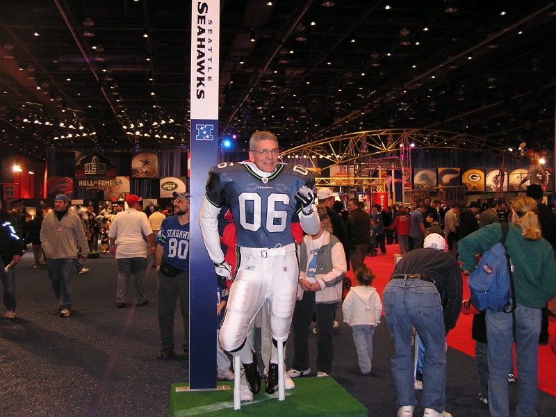Super Bowl XL - Me as a Seahawk at the NFL Experince Detriot