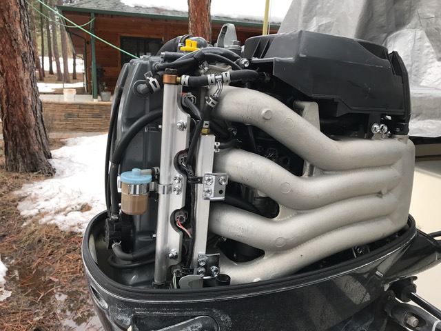 Suzuki DF 90 outboard engine.