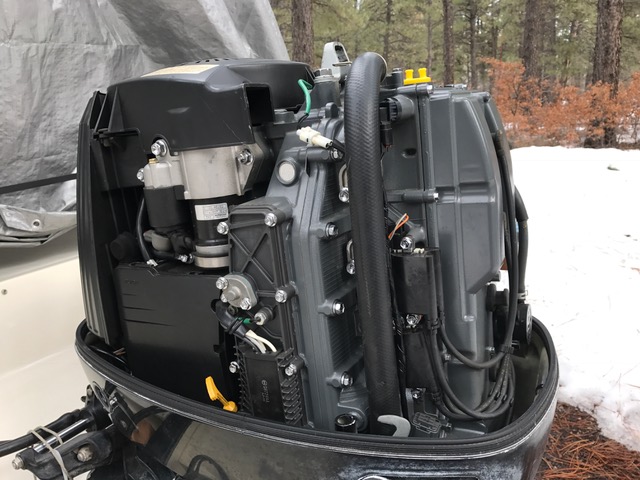 Suzuki DF 90 outboard engine.