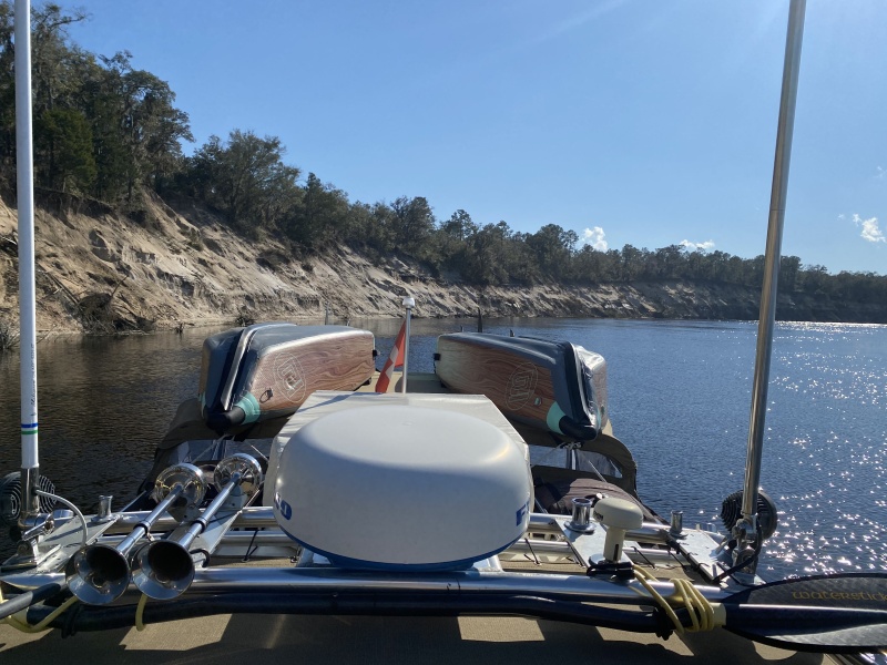 Tall bluffs on the St.Mary?s River
