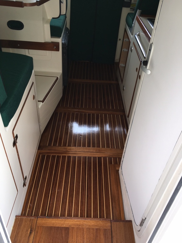 Teak and holly cabin