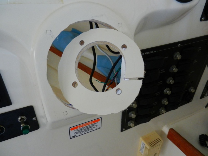Teleflex recessed wedge installation.  Cut out was *JUST* enough