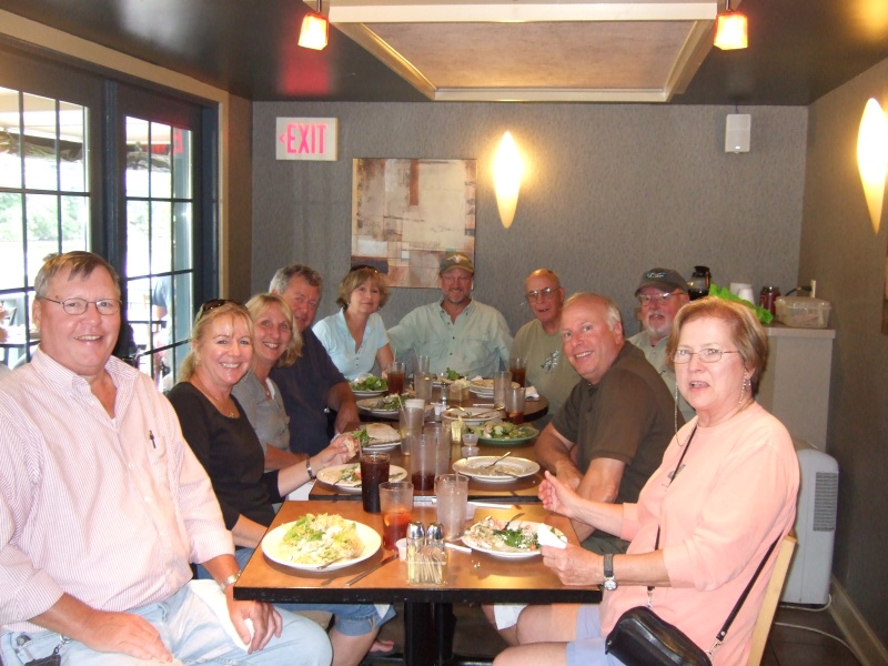 Terry, Jess, Ginny, Dave, Becky, Dun, Fred, Harper, Mike, Pat...The Jersey Boys were scouting ahead.