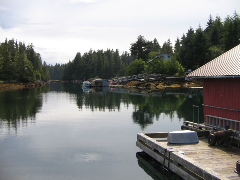 The back chuck and skiff passage to Port Protection.