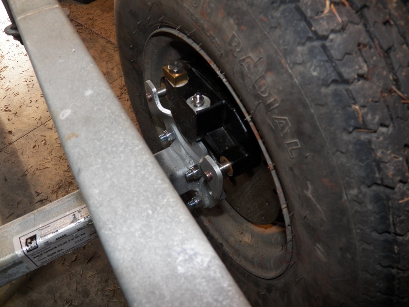 The brakes fit just fine on the 13" wheels and the original fenders have plenty of clearance.