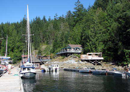 The dock at Refuge Cove