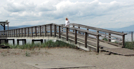 The dock at Sidney Spit