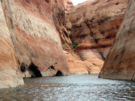 The excitement level increases as the canyon narrows