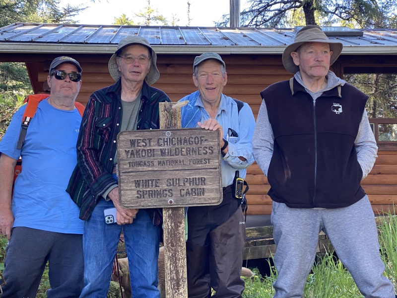 The group by the the hot springs cabin
