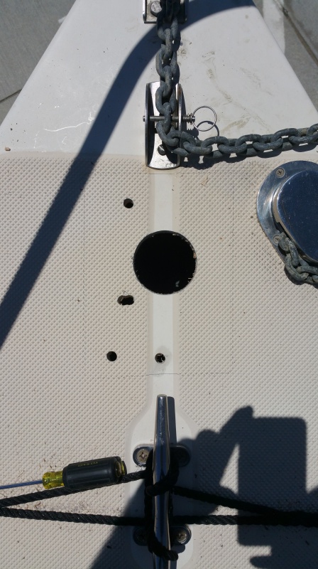 The holes are cut!
