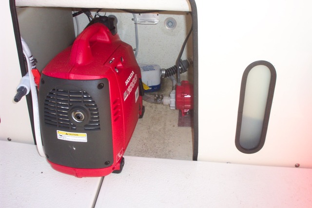 The Honda 1000 generator is perfect.  It's small and quiet.  At 29 lbs it's easy to move around.  We're glad we didn't spend the money on the 2000.