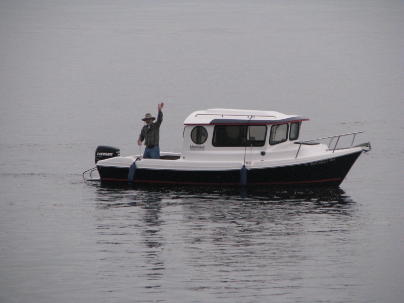 The initial visit to a CBGT (Sequim Bay) by the new Marinaut and co builder and designer, OG Dave.