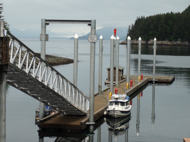 The new outside dock at Elfn Cove