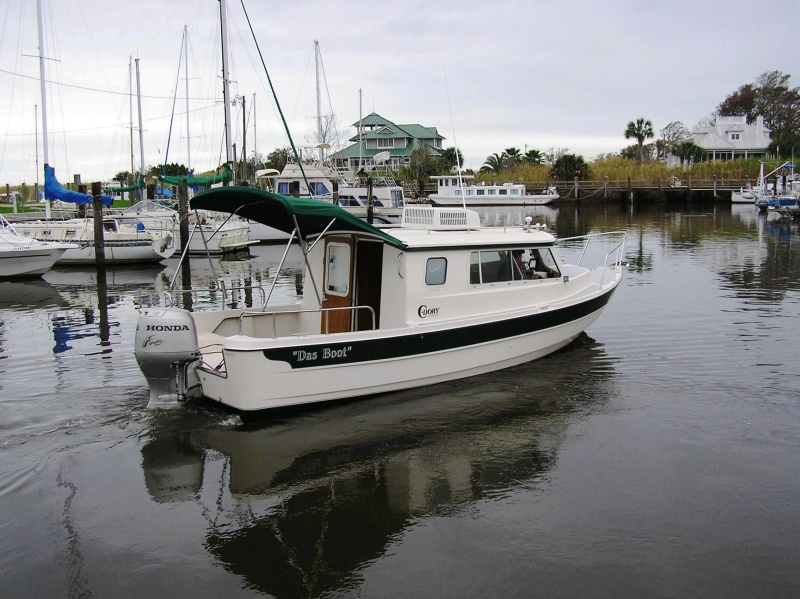 The restored to glory Cruise ship #4 on its maiden relaunch in Apalachicola