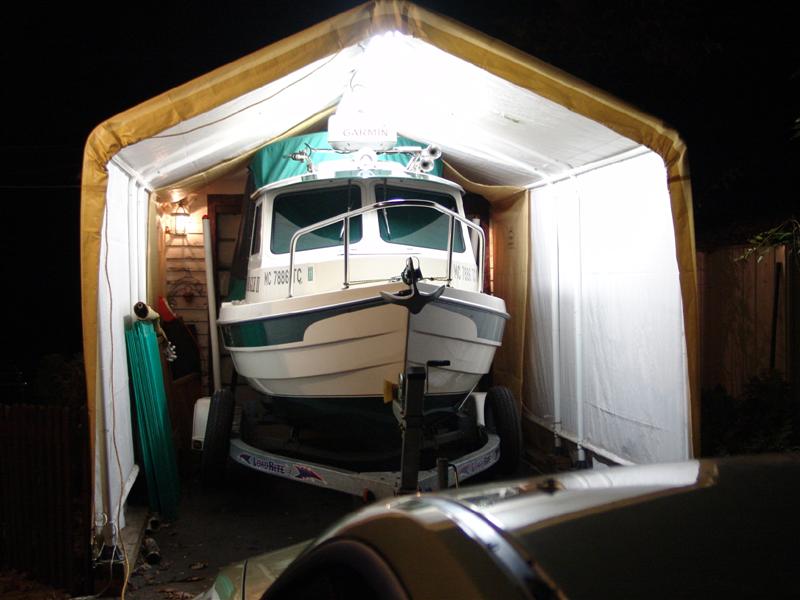 The summer carport.