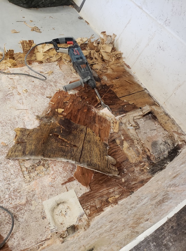 The worst spot of the bottom core