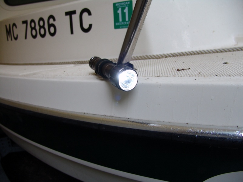 There are 2 power levels. Max power is 150 lumens, or about 3 watts from a single led. They can literally blind you.