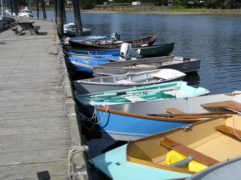 There is a C-Dory down there, a ways.  This dock is always full of dingys.